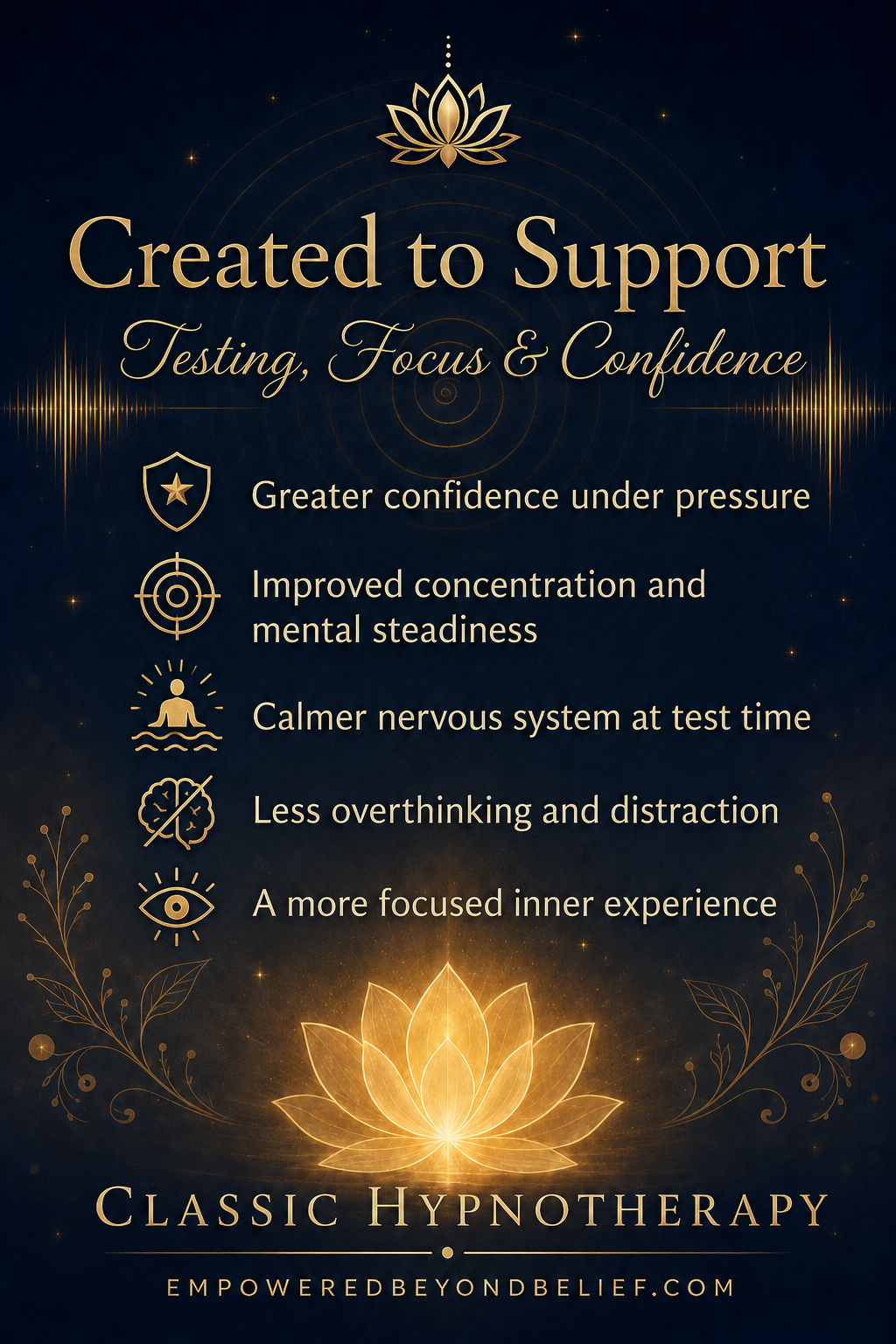Testing, Focus and Confidence | Empowered Audio™ Classic Hypnotherapy | Concentration MP3 Digital Download - Image 4