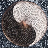 Vortex of Creation – Copper Torus Sacred Geometry Art on Canvas