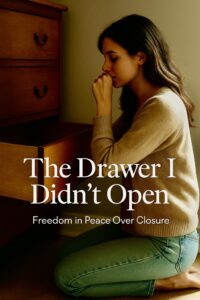 The Drawer I Didn’t Open: Freedom in Peace over Closure