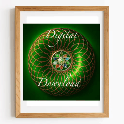 Encoded Torus Energy Portal | Sacred Geometry Print Digital 8x10
