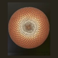 Sunset Torus Digital Wall Art | Sacred Geometry Printable