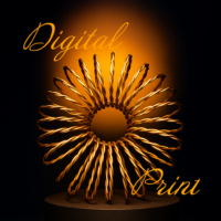 Sacred Geometry Copper Torus Vortex Coil Print | Energy Field | 8x10, 16x20 Digital Download |  High-Frequency Art