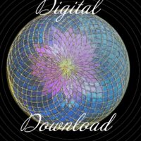 Copper & Violet Torus Print | Sacred Geometry Vibrational Life Light Codes | 8x10, 16x20 Digital Download