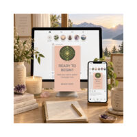 Emerald & Gold Flower of Life Instagram Story Template | Editable PowerPoint 9:16 Design